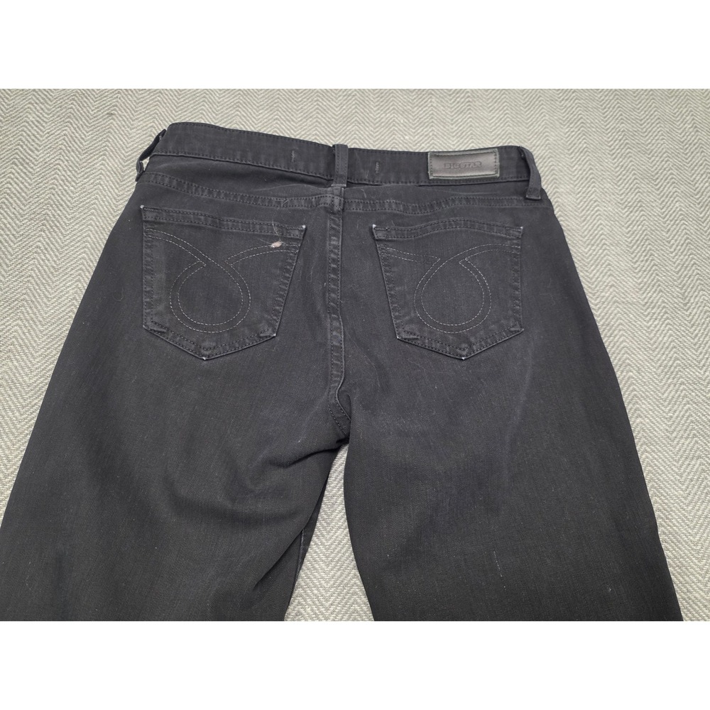 Big Star Maddie Skinny Jeans Black Raw Hem Denim 25R VWQMSKBELA - Picture 10 of 11